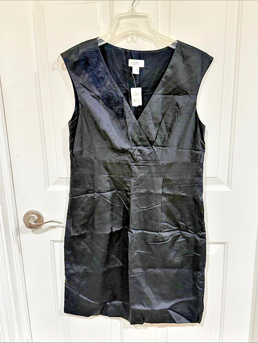 Ann Taylor LOFT Black Embroidered Mini Dress Size 8 NWT b38